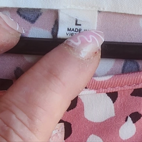 Perseption Concepts Pink 3/4 Blouse Size L - Picture 3 of 5